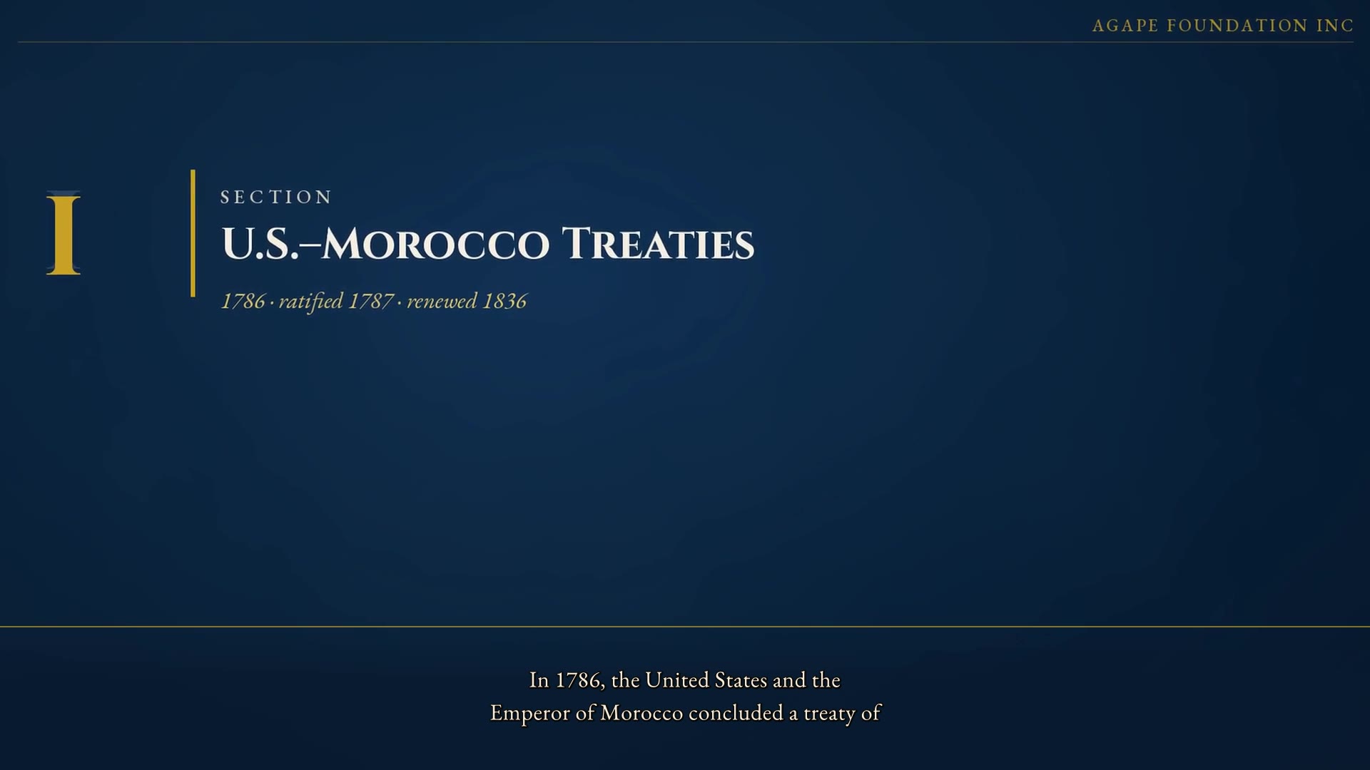 A treaty page shown in the film, quoting the 1786 Treaty of Peace and Friendship